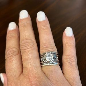 Silver ring, size 6